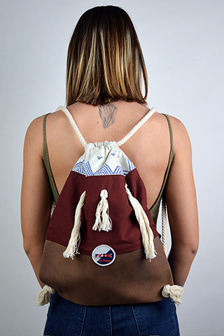 MERLOT FRINGED MINI NOMAD