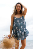 FLORA DRESS - SLATE GREEN